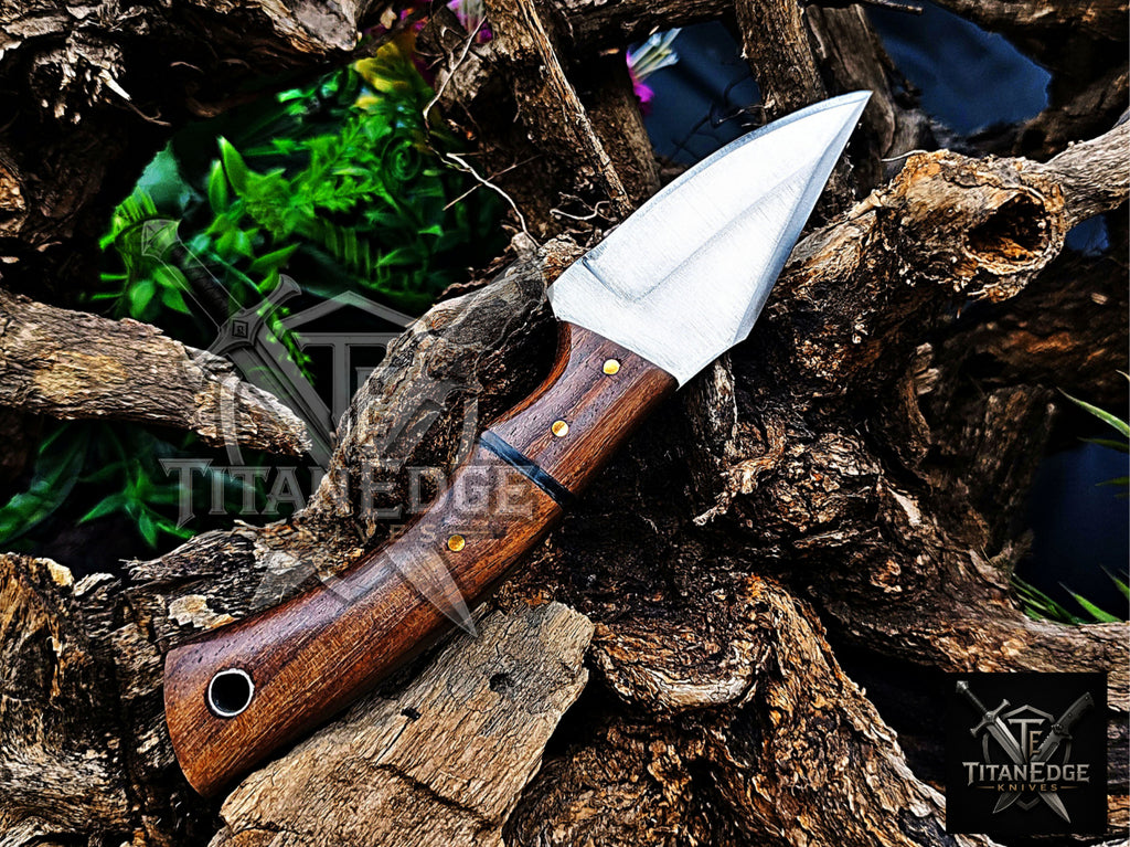 Personalized Handmade Damascus Steel Bowie Knife Hunting Knife: Forged Camping Knife, Gift for Groomsmen With Leather Sheath