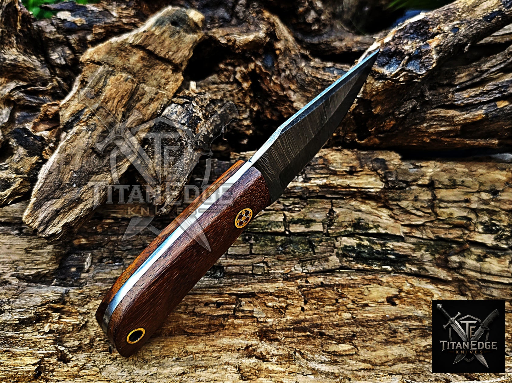 Personalized Handmade Damascus Steel Bowie Knife Hunting Knife: Forged Camping Knife, Gift for Groomsmen With Leather Sheath