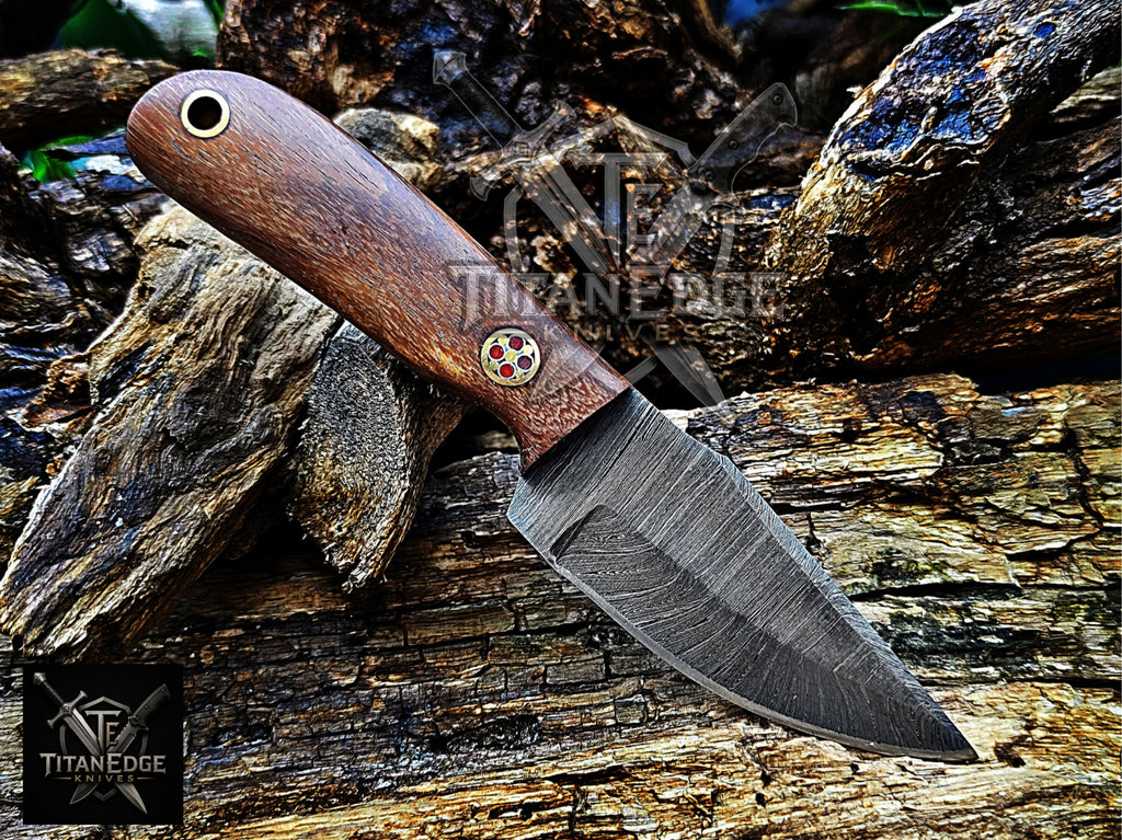 Personalized Handmade Damascus Steel Bowie Knife Hunting Knife: Forged Camping Knife, Gift for Groomsmen With Leather Sheath