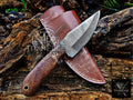 Personalized Handmade Damascus Steel Bowie Knife Hunting Knife: Forged Camping Knife, Gift for Groomsmen With Leather Sheath