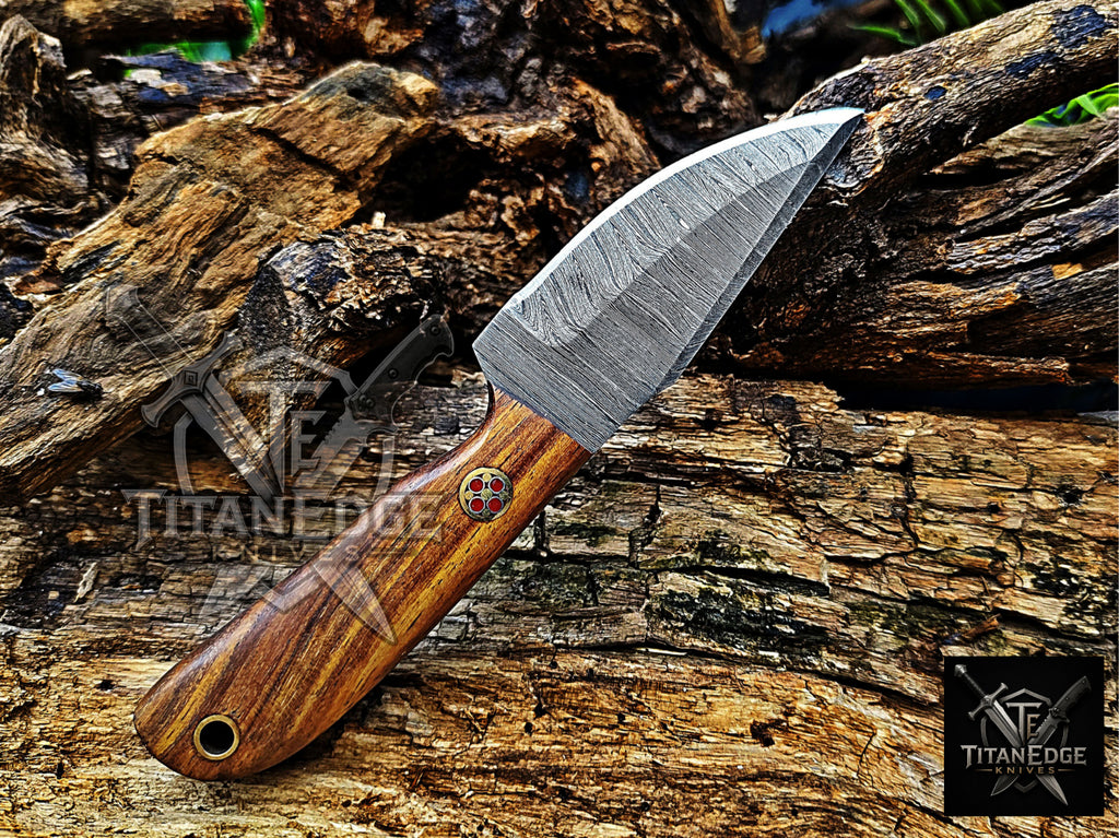 Personalized Handmade Damascus Steel Bowie Knife Hunting Knife: Forged Camping Knife, Gift for Groomsmen With Leather Sheath