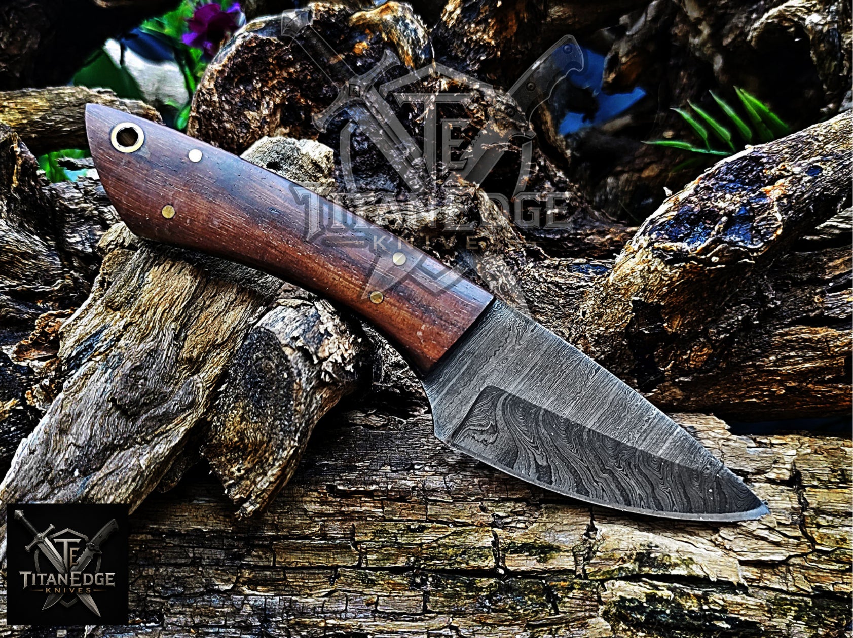 Personalized Handmade Damascus Steel Bowie Knife Hunting Knife: Forged Camping Knife, Gift for Groomsmen With Leather Sheath