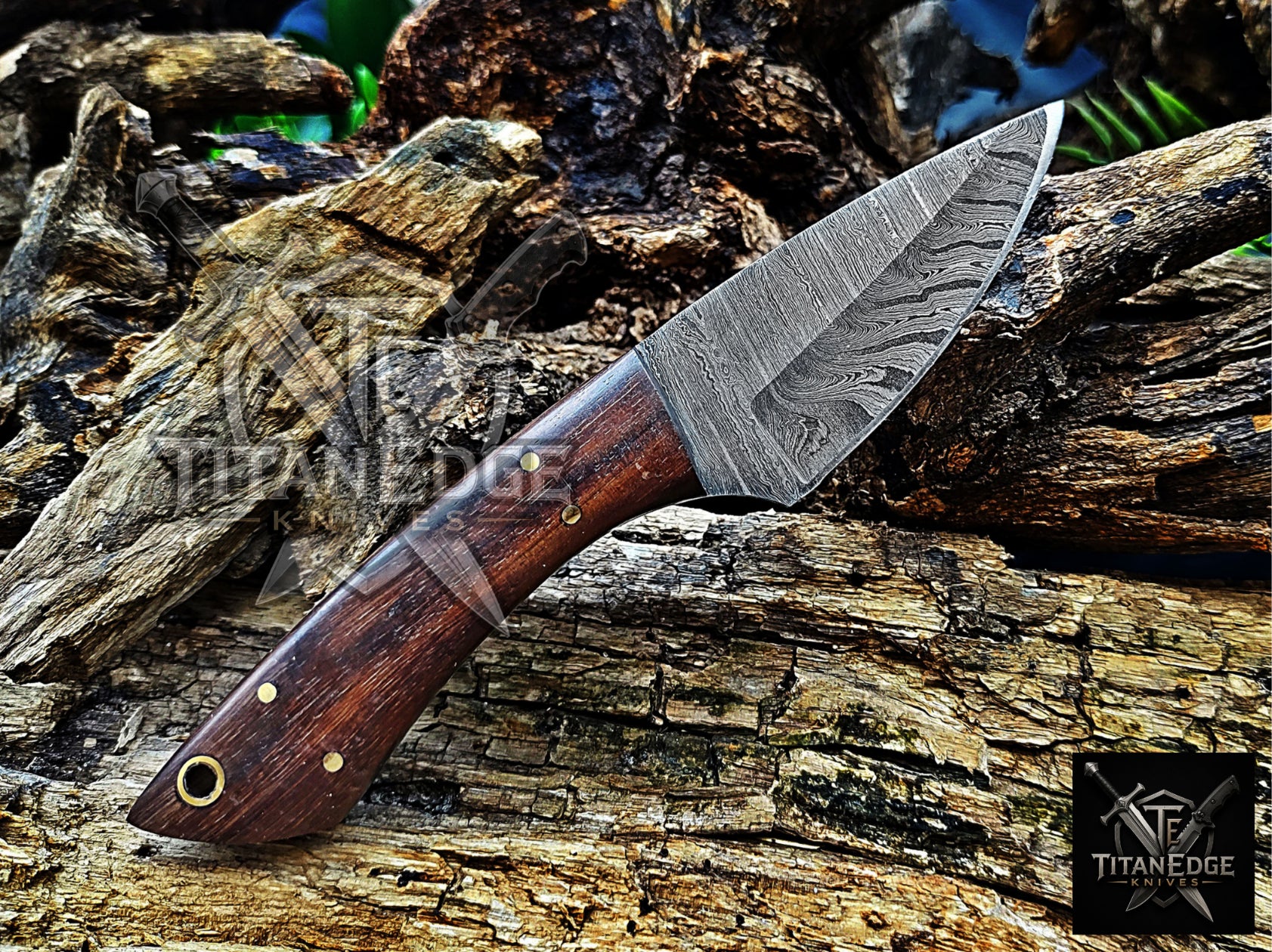 Personalized Handmade Damascus Steel Bowie Knife Hunting Knife: Forged Camping Knife, Gift for Groomsmen With Leather Sheath