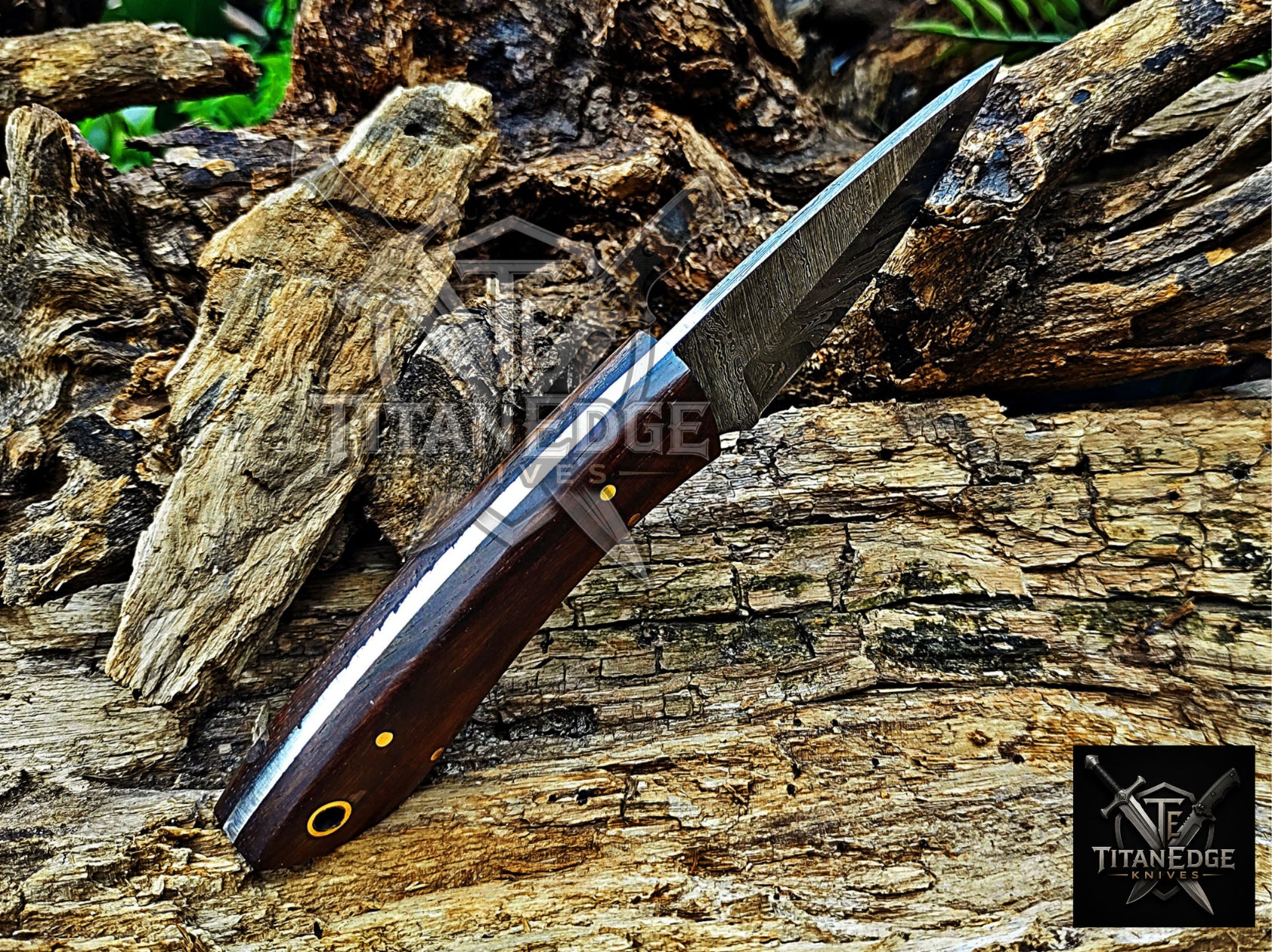 Personalized Handmade Damascus Steel Bowie Knife Hunting Knife: Forged Camping Knife, Gift for Groomsmen With Leather Sheath