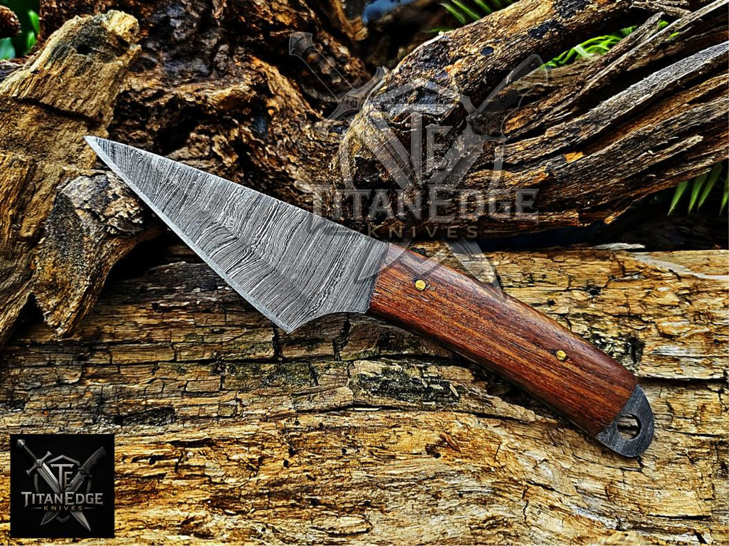 Personalized Handmade Damascus Steel Bowie Knife Hunting Knife: Forged Camping Knife, Gift for Groomsmen With Leather Sheath