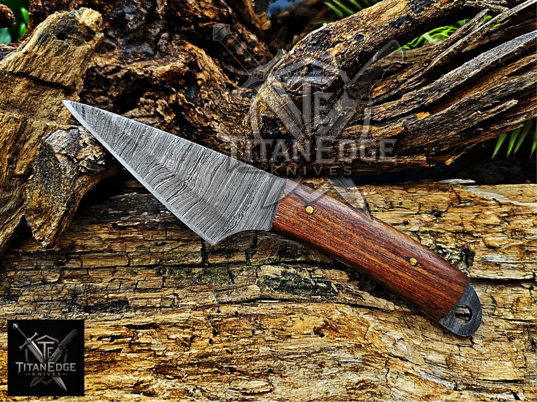 Personalized Handmade Damascus Steel Bowie Knife Hunting Knife: Forged Camping Knife, Gift for Groomsmen With Leather Sheath