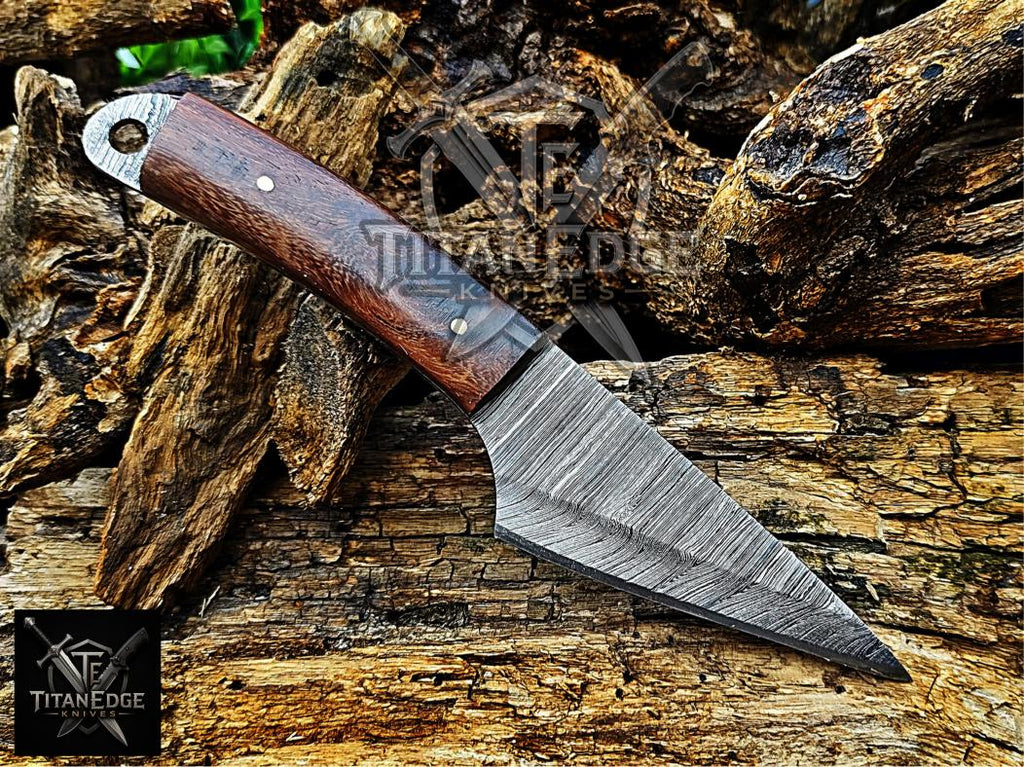 Personalized Handmade Damascus Steel Bowie Knife Hunting Knife: Forged Camping Knife, Gift for Groomsmen With Leather Sheath