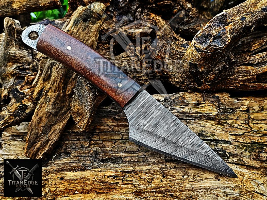 Personalized Handmade Damascus Steel Bowie Knife Hunting Knife: Forged Camping Knife, Gift for Groomsmen With Leather Sheath