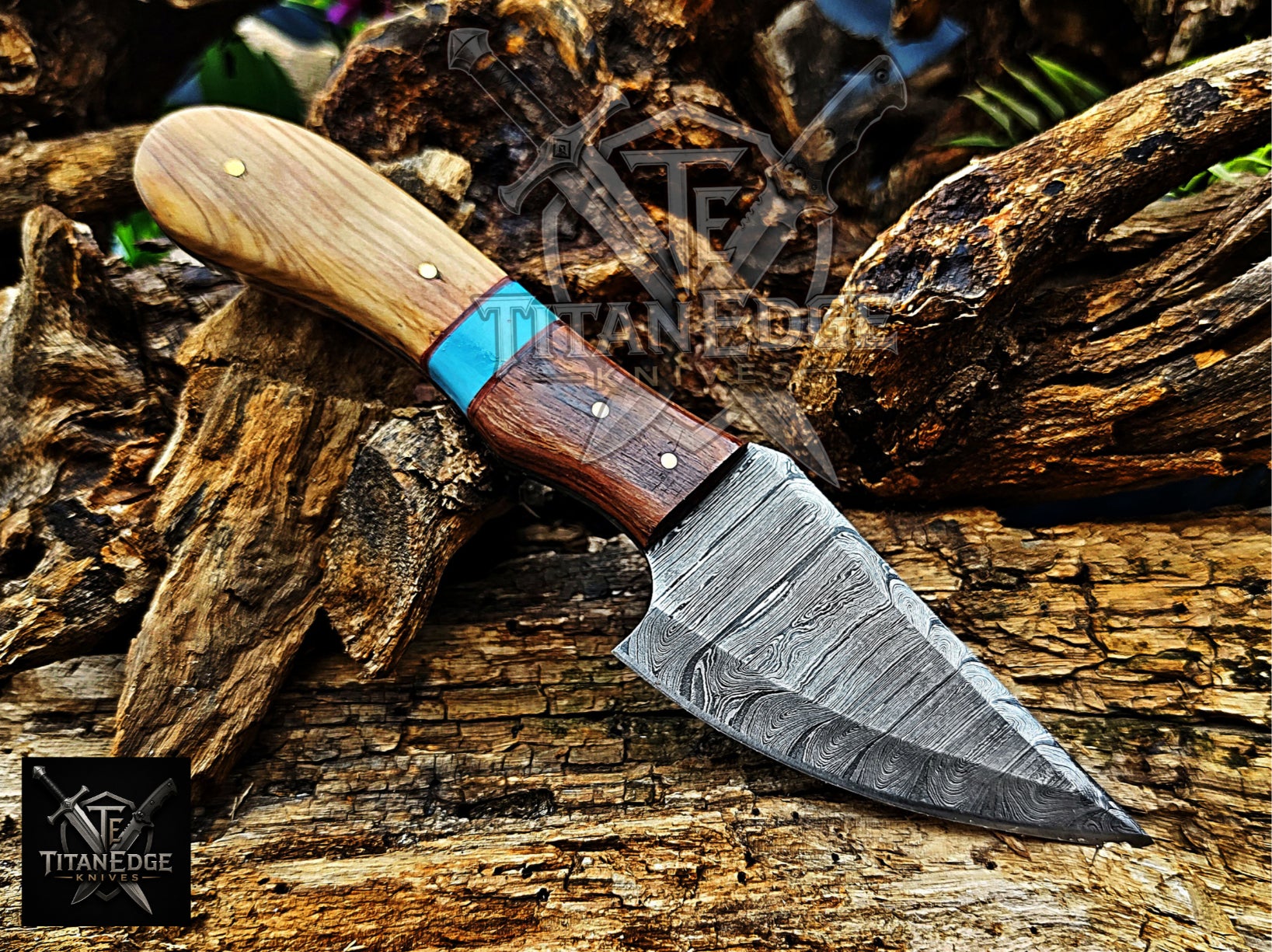 Personalized Handmade Damascus Steel Bowie Knife Hunting Knife: Forged Camping Knife, Gift for Groomsmen With Leather Sheath