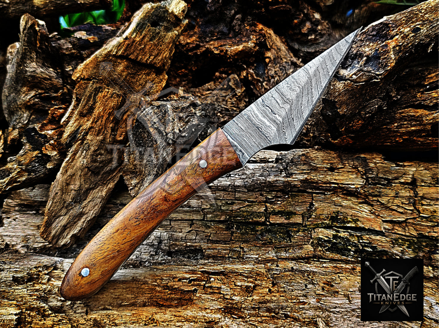 Personalized Handmade Damascus Steel Bowie Knife Hunting Knife: Forged Camping Knife, Gift for Groomsmen With Leather Sheath