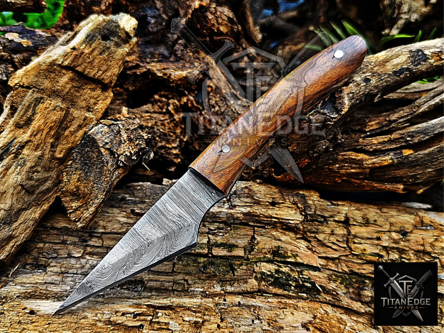 Personalized Handmade Damascus Steel Bowie Knife Hunting Knife: Forged Camping Knife, Gift for Groomsmen With Leather Sheath