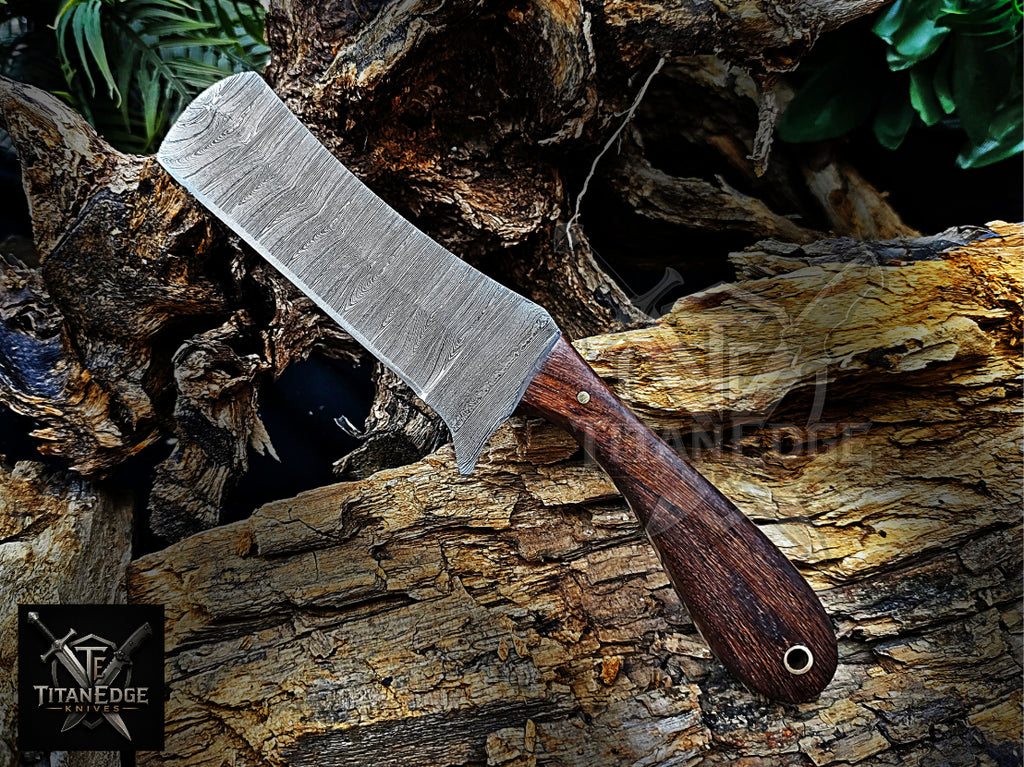Personalized Handmade Damascus Steel Bowie Knife Hunting Knife: Forged Camping Knife, Gift for Groomsmen With Leather Sheath