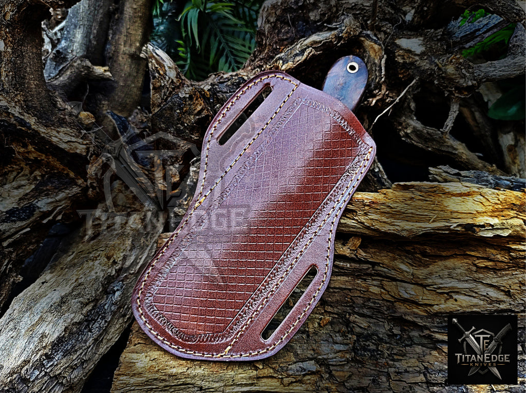 Personalized Handmade Damascus Steel Bowie Knife Hunting Knife: Forged Camping Knife, Gift for Groomsmen With Leather Sheath
