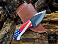 Personalized Handmade Damascus Steel Bowie Knife Hunting Knife: Forged Camping Knife, Gift for Groomsmen With Leather Sheath