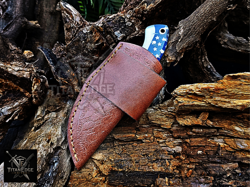 Personalized Handmade Damascus Steel Bowie Knife Hunting Knife: Forged Camping Knife, Gift for Groomsmen With Leather Sheath