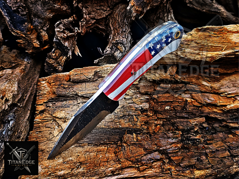 Personalized Handmade Damascus Steel Bowie Knife Hunting Knife: Forged Camping Knife, Gift for Groomsmen With Leather Sheath