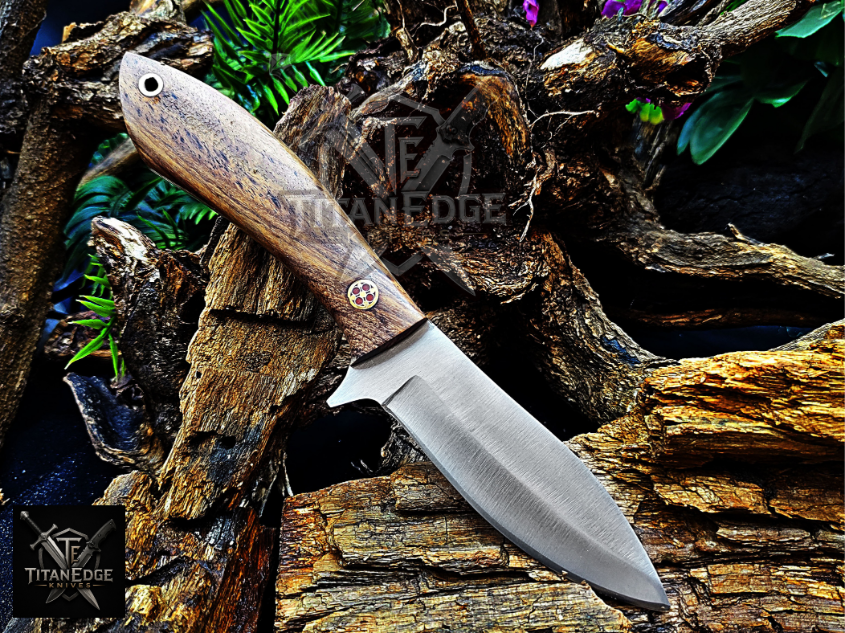 Personalized Handmade Damascus Steel Bowie Knife Hunting Knife: Forged Camping Knife, Gift for Groomsmen With Leather Sheath