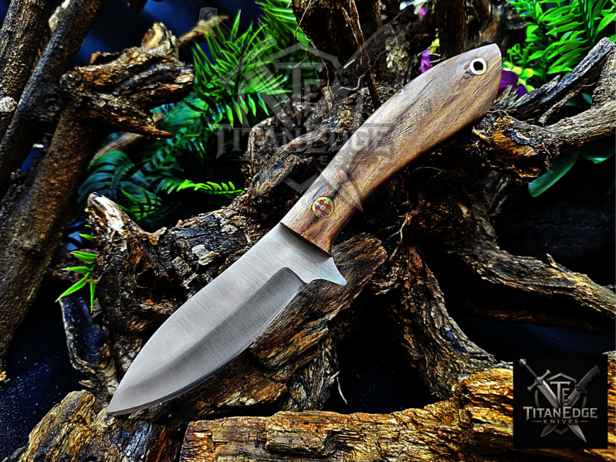 Personalized Handmade Damascus Steel Bowie Knife Hunting Knife: Forged Camping Knife, Gift for Groomsmen With Leather Sheath
