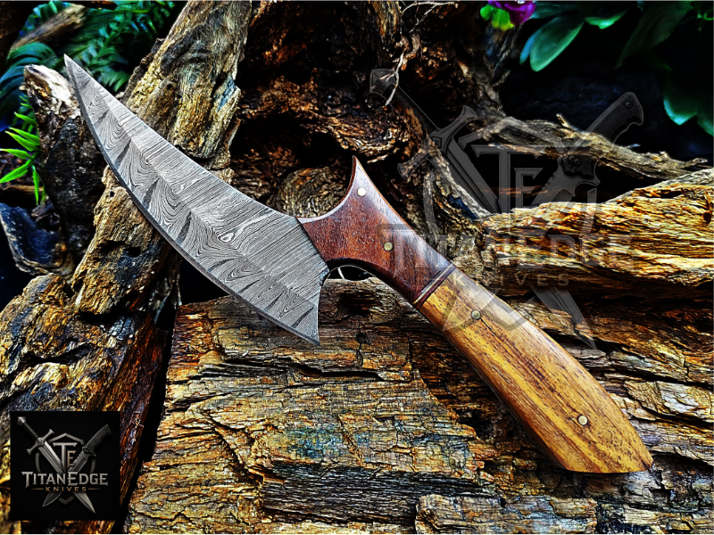 Personalized Handmade Damascus Steel Bowie Knife Hunting Knife: Forged Camping Knife, Gift for Groomsmen With Leather Sheath