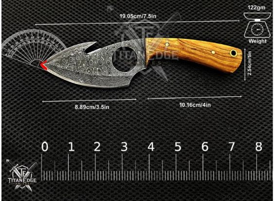 Personalized Handmade Damascus Steel Bowie Knife Hunting Knife: Forged Camping Knife, Gift for Groomsmen With Leather Sheath