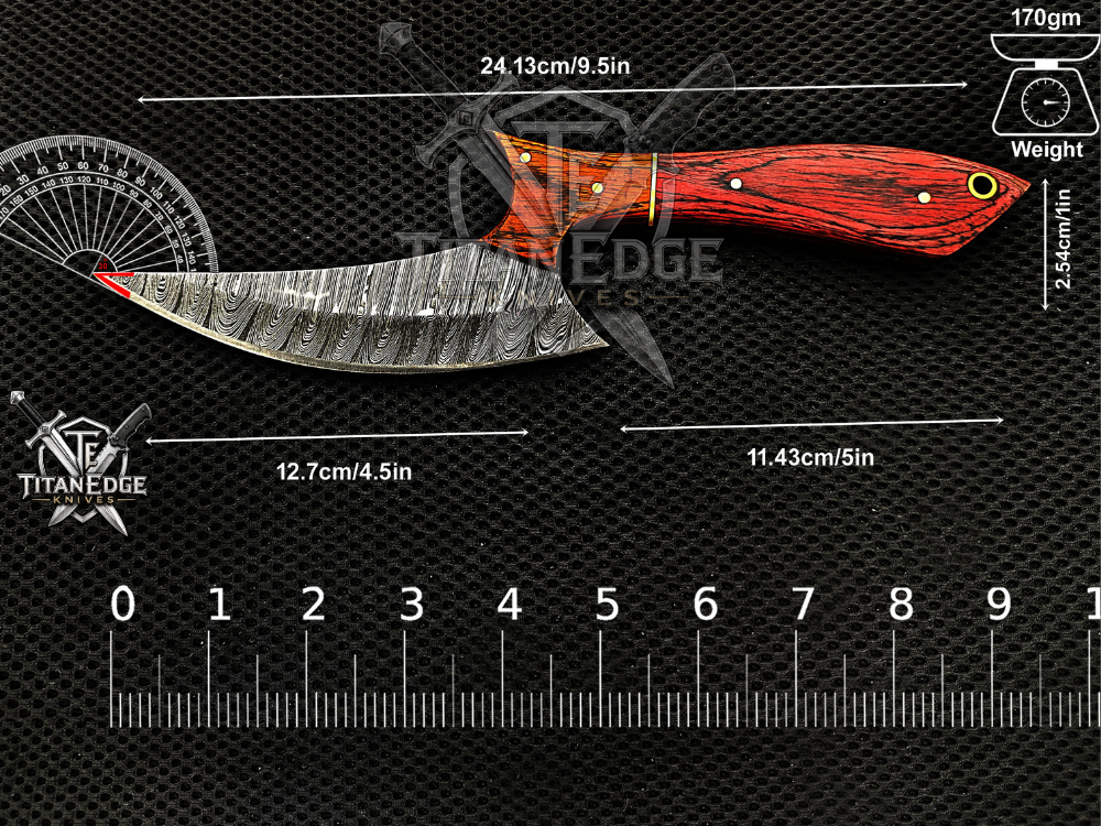 Personalized Handmade Damascus Steel Bowie Knife Hunting Knife: Forged Camping Knife, Gift for Groomsmen With Leather Sheath