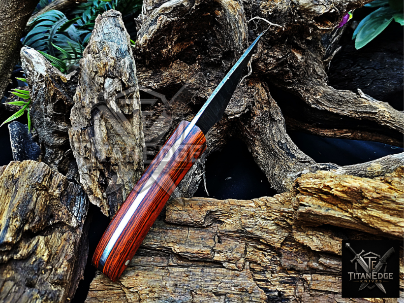 Personalized Handmade Damascus Steel Bowie Knife Hunting Knife: Forged Camping Knife, Gift for Groomsmen With Leather Sheath