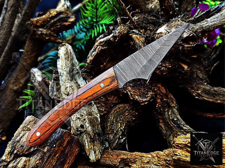 Personalized Handmade Damascus Steel Bowie Knife Hunting Knife: Forged Camping Knife, Gift for Groomsmen With Leather Sheath
