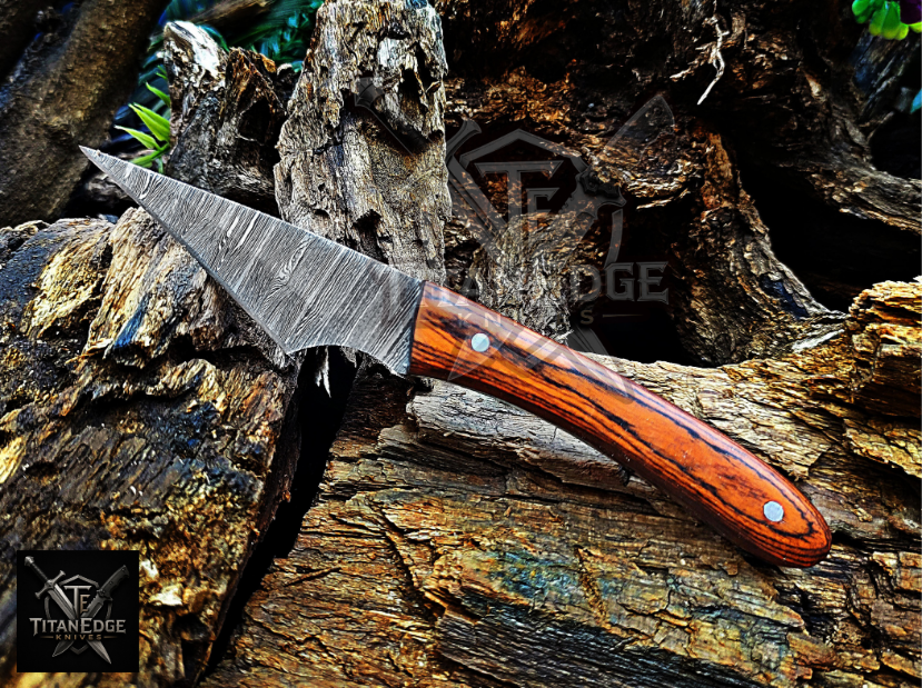 Personalized Handmade Damascus Steel Bowie Knife Hunting Knife: Forged Camping Knife, Gift for Groomsmen With Leather Sheath