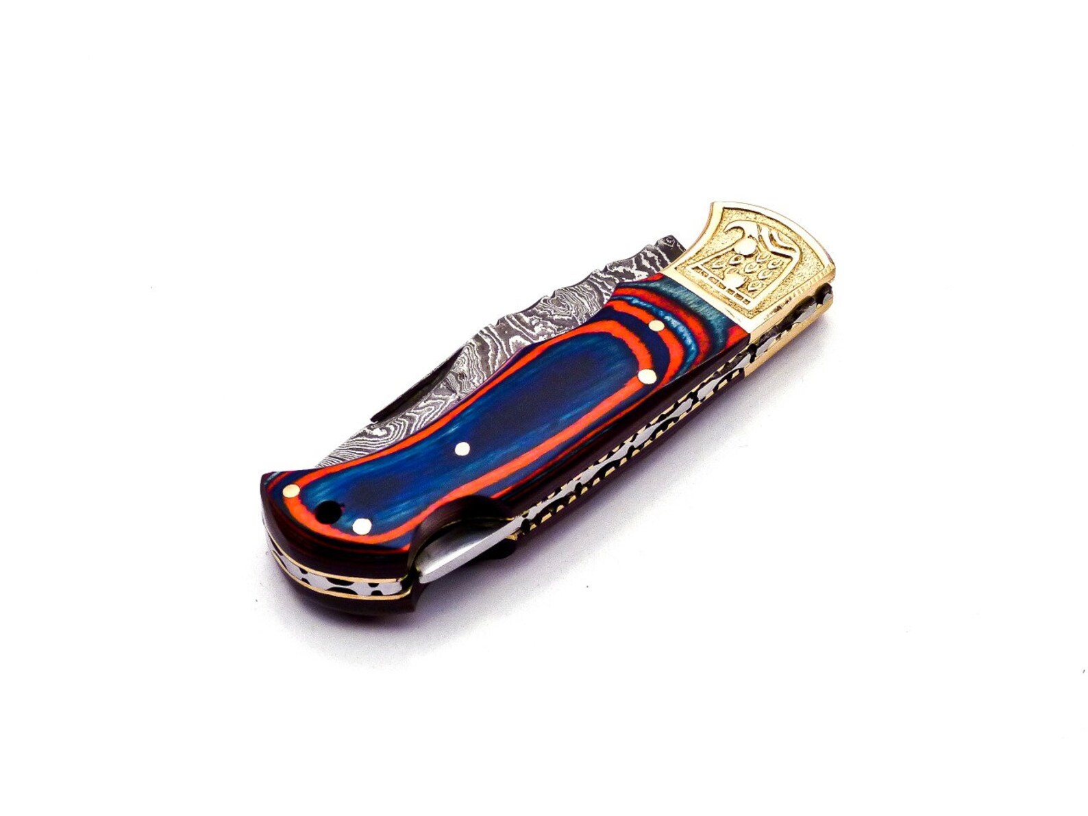 Handmade Damascus Pocket Knife Folding Knife For Men Gift For Father Camping Knife Pocket Knife For Women Gift For Fiancé Gift for Wife