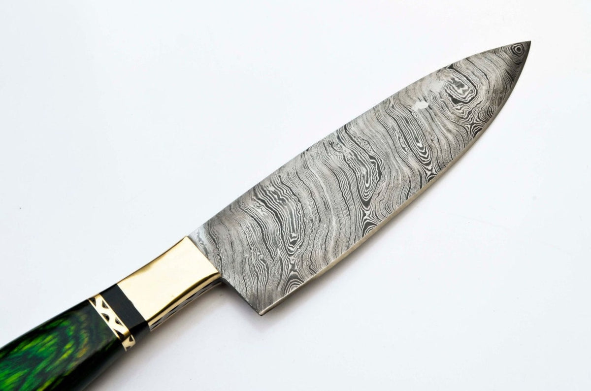 Personalized 13" Damascus Chef Knife Vintage Knife Forged Steel Knife Perfect Gift Handcrafted Kitchen Assortment Handle made with Koa Wood