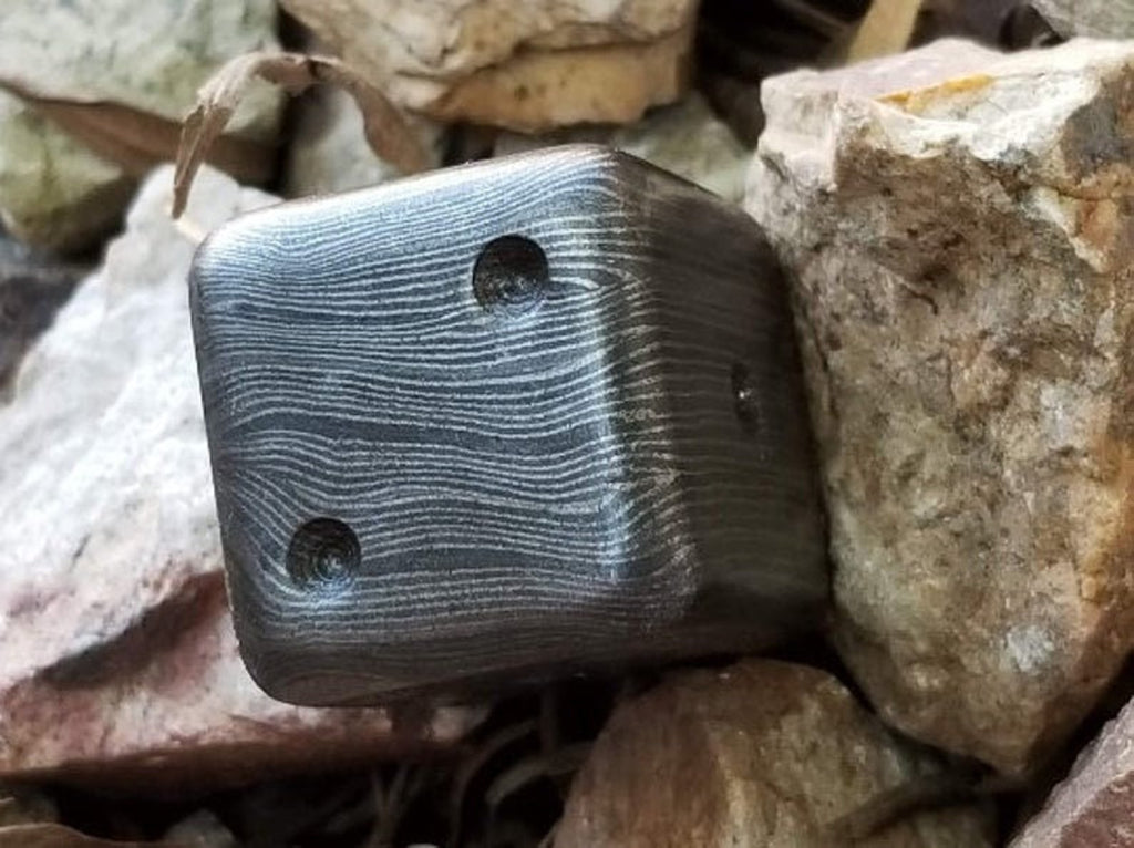 20MM Damascus Steel Dice, 28.85 Dollar per Die - Forged Steel / Damascus Steel / Six Sided Iron / Game Dice / Larp / Gamer Gift