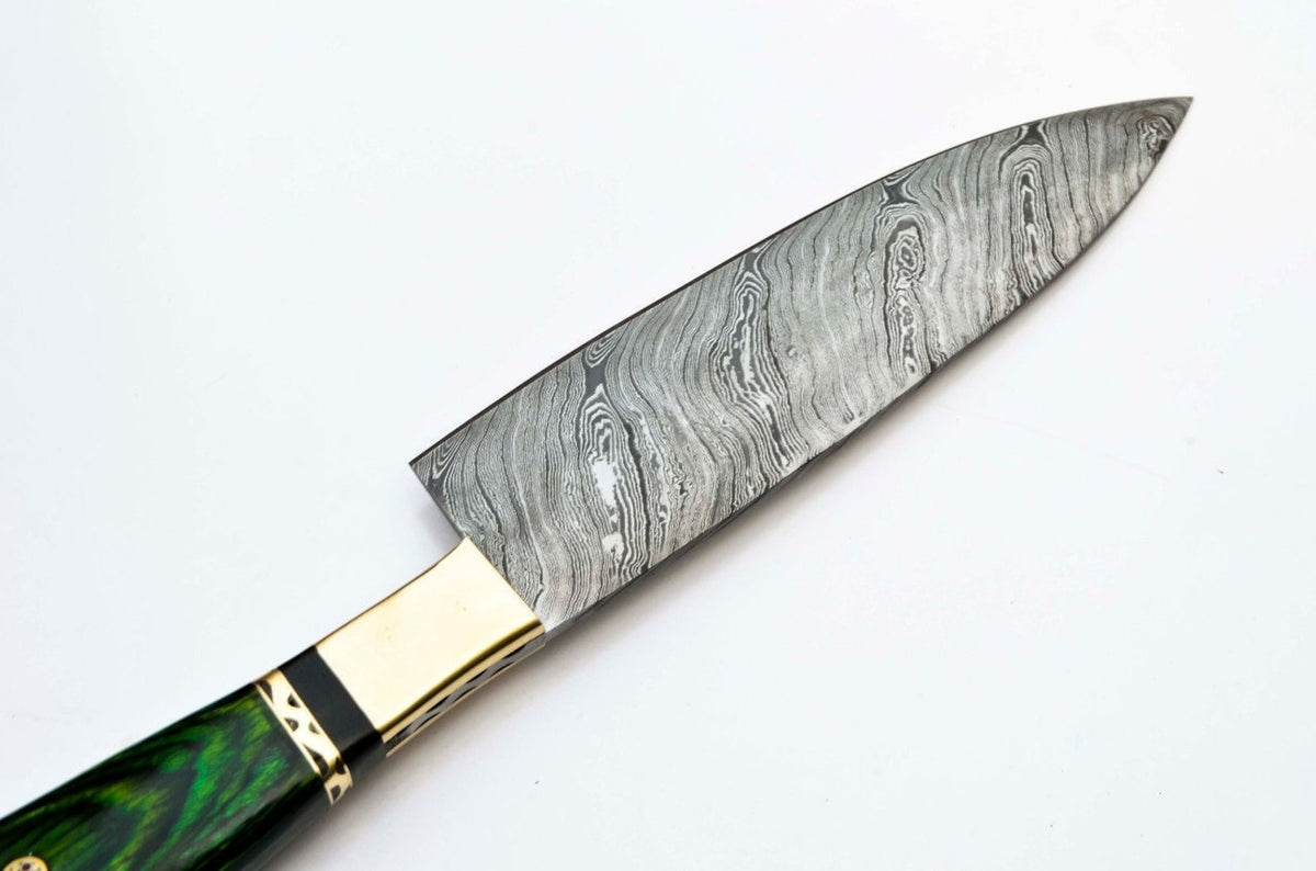 Personalized 13" Damascus Chef Knife Vintage Knife Forged Steel Knife Perfect Gift Handcrafted Kitchen Assortment Handle made with Koa Wood