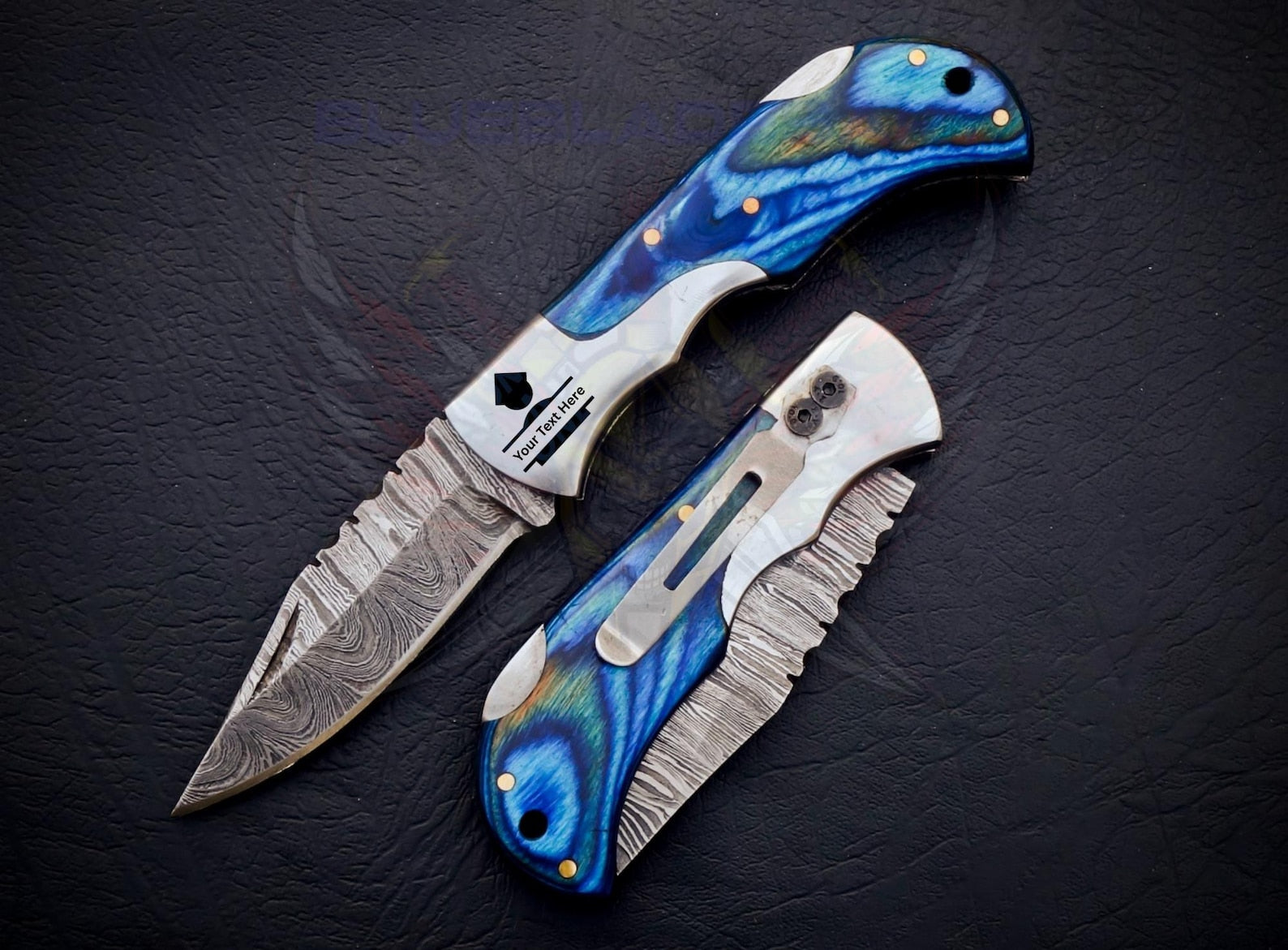 Handmade Damascus Pocket Knife Folding Knife comes with a knife sharpener, Gift For Groomsmen, Wedding Gift knife, Gift for Groom