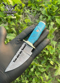 Handmade Bowie knife, Hunting knife, Damascus knife Elegant gift for his birthday & Anniversary gift for Husband boyfriend Father's Day gift