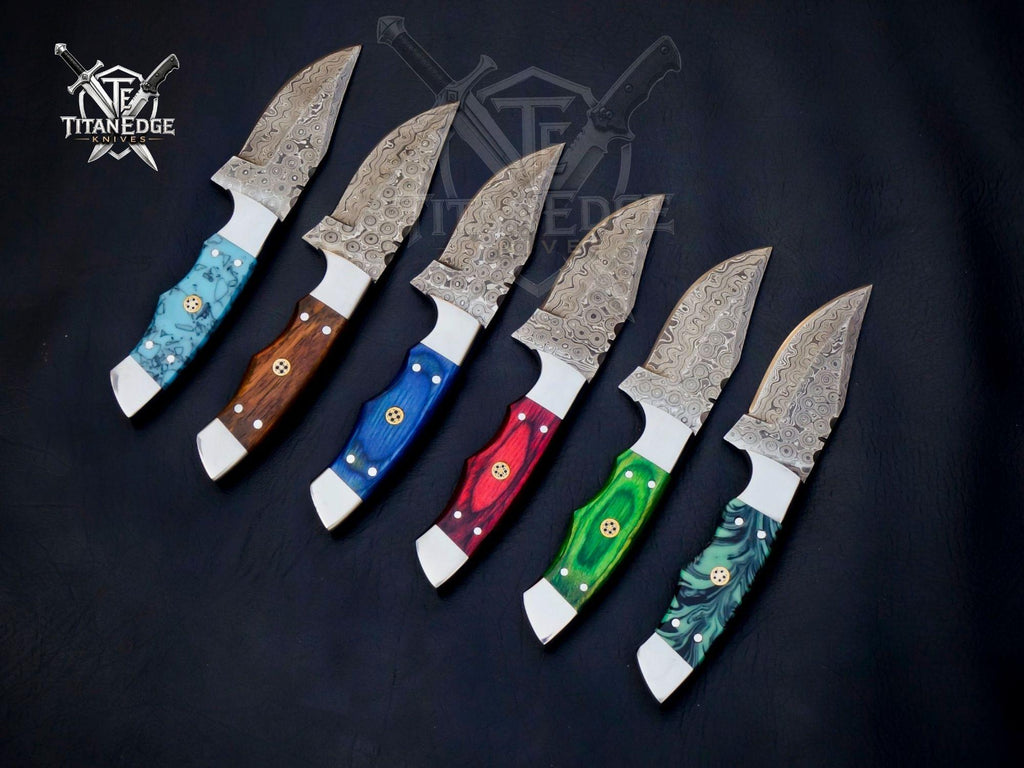 Personalization Handmade Damascus Steel Cowboy Knife, Special Occasion Gift, Anniversary gift for Husband, boyfriend, Father's Day gift