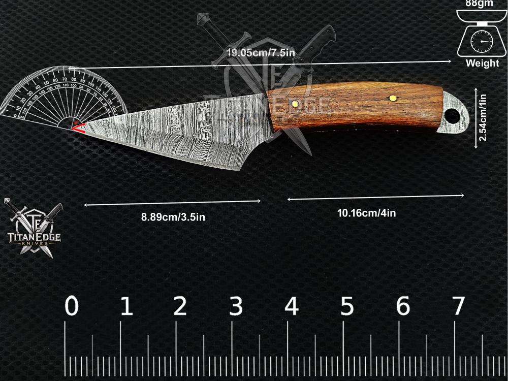Personalized Handmade Damascus Steel Bowie Knife Hunting Knife: Forged Camping Knife, Gift for Groomsmen With Leather Sheath