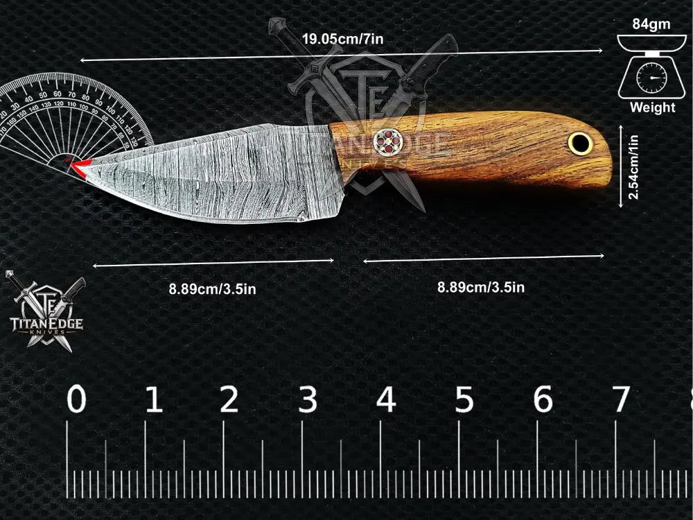 Personalized Handmade Damascus Steel Bowie Knife Hunting Knife: Forged Camping Knife, Gift for Groomsmen With Leather Sheath