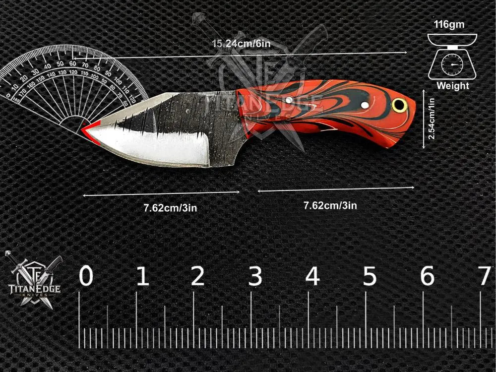 Personalized Handmade Damascus Steel Bowie Knife Hunting Knife: Forged Camping Knife, Gift for Groomsmen With Leather Sheath